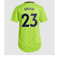 Fotbalové Dres Manchester United Luke Shaw #23 Dámské Alternativní 2022-23 Krátký Rukáv